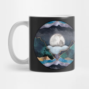 Celestial Lunar Moon Goddess Blue Ocean Aesthetic Mug